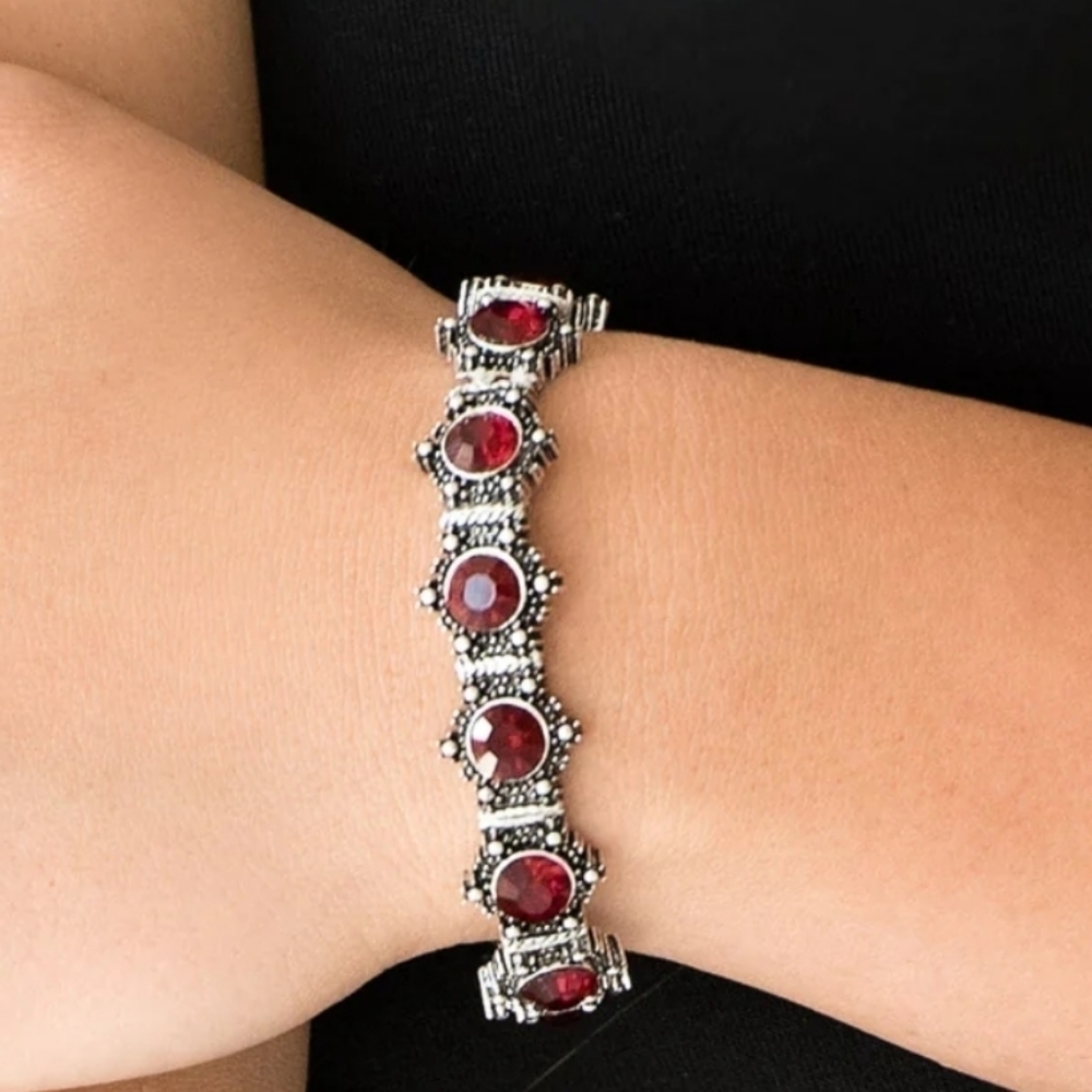 Paparazzi red bracelet Strut your stuff new with tags